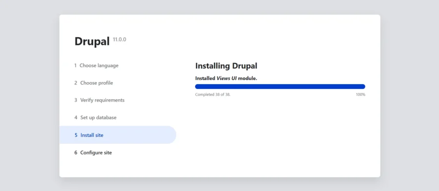 Drupal Install site